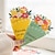 halpa Tarrat-kimppu onnittelukortit onnittelukortit kirjekuorilla romanttinen kukka kimppu onnittelukortit kukkakortti onnittelut kiitospäivän äitienpäivä onnittelukortit ystäville 3kpl