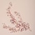 baratos Festa de casamento-bolsa de noite feminina e conjunto de headpiece floral pérola sacos de embreagem de poliéster para festa de casamento nupcial à noite com cristais de pérolas durável preto rosa