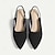 ieftine Pantofi casual dama-Pentru femei Sandale Pantofi Flați Mărime Plus Size Pantofi Flyknit În aer liber Muncă Zilnic Dungi Toc Drept Vârf ascuțit Clasic Casual Confortabili Plimbare Croșet Loafer Bandă elastică Migdal
