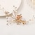 billige Tilbehør til hårstyling-gyldent sølvfarvet blomsterblad krystal hårnåle hårspænde tiara brude bryllup hår tilbehør hovedstykke smykker ornamenter