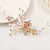 cheap Hair Styling Accessories-Golden Silvery Flower Leaf Crystal Hairpin Hair Clip Tiara Bridal Wedding Hair Accessories Headpiece Jewelry Ornaments