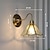 tanie Kinkiety LED-kinkiet ścienny z brązu z kloszem z matowego szkła, nowoczesny kinkiet ścienny z mosiądzu nordyckiego, kinkiety ścienne w stylu rustykalnym w stylu vintage, miedziana lampa do montażu na ścianie