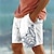 voordelige Board shorts-zeeschildpad heren resort 3D-geprinte boardshort zwembroek elastische taille trekkoord met mesh voering aloha Hawaiiaanse stijl vakantie strand s tot 3xl