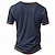 halpa miesten henley t-paita-Kuvitettu Yhdysvaltain Yhdysvaltain lippu Muoti Retro / vintage Katutyyli Miesten 3D-tulostus T-paita Henley-paita Urheilu ja ulkoilu Pyhäpäivä Bile T-paita Musta Armeijan vihreä Tumman sininen