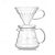 economico Apparecchio di caffè-versare sopra la caraffa in vetro della caffettiera con coperchio, macchina per il caffè americano, caffettiera in vetro riutilizzabile, ottimo sostituto per le macchine da caffè