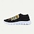 cheap Graphic Print Shoes-Men&#039;s Sneakers Loafers &amp; Slip-Ons Casual Shoes Print Shoes Flyknit Shoes Sporty Casual Beach Daily Knit Breathable Massage Comfortable Black Yellow
