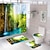 cheap Home &amp; Decor-4pcs Nature Forest Shower Curtain Set Bridge Bathroom Sets With Shower Curtain And Rugs Waterproof Shower Curtain Non-Slip Rug Toilet Lid Bathroom Mat And 12 Plastic Hooks Bathroom Accessories