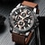 abordables Montres à quartz-Montre à quartz pour hommes 4pcs/Set Cadeau pour hommes Montre chronographe analogique rétro élégante en alliage nylon style sport
