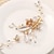 cheap Hair Styling Accessories-Golden Silvery Flower Leaf Crystal Hairpin Hair Clip Tiara Bridal Wedding Hair Accessories Headpiece Jewelry Ornaments