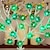 abordables Guirlandes Lumineuses LED-1pc vert st. Guirlande lumineuse de la Saint-Patrick, 20 LED à piles, guirlande lumineuse étanche en fil de fer, trèfles porte-bonheur pour Saint-Patrick. Décorations de la fête de la patrick,