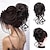 cheap Chignons-Claw Clip Messy Bun Hair Pieces for Women Messy Wavy Curly Hair Bun Extensions Tousled Updo Bun Hair Clip in Synthetic Hair Bun Ponytail Extension