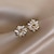 cheap Earrings-Stud Earrings Hollow Out Floral Earrings Jewelry Gold For Wedding Party Daily