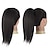 זול קוקו-הארכת קוקו ישרה 14 אינץ&#039; קוקו ארוך טבעי עוטף קליפס בחתיכת שיער זנב קוקו סיכות שיער סינתטיות לנשים בנות