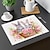olcso Placemats és alátétek és trivák-1db nyúl mintás alátét asztali szőnyeg 12x18 hüvelykes asztali szőnyeg a parti konyha étkező dekorációjához