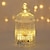 baratos Luzes decorativas-Lanterna led do ramadã pequena lâmpada de óleo árabe led lâmpada de vela de cristal festival do oriente médio castiçal lâmpada de vento decoração de arte 1 peça
