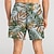 cheap Men&#039;s Printed Shorts-Leaf Tropical Men&#039;s Resort 3D Printed Board Shorts Swim Trunks Elastic Drawstring with Built-in Mesh Lining Comfort Breathable Classic Stretch Short Aloha Hawaiian Style Holiday Beach S TO 3XL
