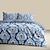 billige eksklusivt design-geometrisk mønster dynetrekk sett sett mykt 3-delt luksus sengetøy i bomull hjemmeinnredning gave tvilling full king queen size dynetrekk