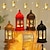 voordelige Decoratieve lichten-Marokkaanse eenvoudige Europese vintage windlamp kasteel kandelaar rustieke decoratie prop lampen