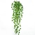 preiswerte Künstliche Pflanzen-2 Stück künstliche Rattan-Grünpflanzenblätter, Chlorophytum Comosum, Dekoration, Wandbehang mit grünem Apfel