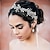 Недорогие Аксессуары для укладки волос-Головной убор с белыми кристаллами, свадебное платье подружки невесты, венок, аксессуары для волос, повязка на голову с жемчугом, идеальный выбор для подарков
