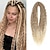 abordables Crocheter les cheveux-extensions dreadlocks à double extrémité 24 pouces 3 en 1 mélange de dreads brun clair à blond ensemble dreads synthétiques bouclés style hippie boho dreads ondulées 20 brins dreads faites à la main