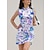 billiga Designerkollektion-Dam golfklänning Ljuslila Ärmlös Blommig Golfkläder för damer Kläder Outfits Bär kläder