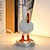 abordables Luces decorativas-1 Uds. Adornos de pollo de imitación de gallina blanca de Pascua, luz de noche de mesa artesanal de resina