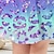 levne Šaty-dívčí 3d šaty pro jednorožce krátký rukáv 3D potisk léto denní dovolená ležérní krásné děti 3-12 let neformální šaty bruslařské šaty nad kolena polyesterový střih regular fit