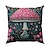 cheap Floral &amp; Plants Style-Trippy Mushroom Pattern 1PC Throw Pillow Covers Multiple Size Coastal Outdoor Decorative Pillows Soft Velvet Cushion Cases for Couch Sofa Bed Home Decor