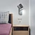 abordables Apliques de pared LED-Lámpara de pared acrílica moderna, lámpara de pared decorativa LED giratoria de un solo cabezal, tipo colgante de pared ajustable, adecuada para pasillo, escalera, dormitorio, sala de estar