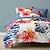 billige eksklusivt design-foral og hund mønster dynebetræk sæt blødt 3-delt luksus sengetøj i bomuld boligindretning gave tvilling fuld king queen size dynebetræk