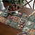 olcso Asztali díszterítők-geometrikus nyomtatott asztali futó, konyhai étkezőasztal dekoráció, nyomtatott dekorációs asztali futók beltéri kültéri otthoni parasztházhoz, esküvői születésnapi parti dekorációhoz
