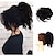 baratos Puxos-Coque de cabelo bagunçado desgrenhado updo scrunchies extensão com elástico acessórios peças para mulheres meninas