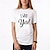 cheap T-shirts-Couple T-shirt Letter Letter &amp; Number 2pcs Couple&#039;s Men&#039;s Women&#039;s T shirt Tee Crew Neck White Valentine&#039;s Day Daily Short Sleeve Print Fashion Casual