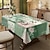 preiswerte Tischdecken-Rechteckige Tischdecke mit ländlichem amerikanischem Blumenmusterdruck, wasserdichte rechteckige Tischdecke für das Essen in der Küche
