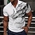 billiga pikétröja för män-Drake Herr Subkulturell 3D Mönster POLO Shirt Fest Gata Semester Piké pikétröja Kortärmad Nedvikt Polotröjor Vin Grön Sommar S M L Microelastisk Lapel Polo