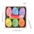 levne Velikonoční dekorace-sada 6 ručně malovaných velikonočních vajíček s kresleným zajíčkem a kuřetem 2024 - perfektní dárek pro děti