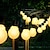 baratos Mangueiras de LED-luzes de fadas solares ao ar livre 20/10/30 lâmpadas solares ao ar livre luzes de fadas 8 modos à prova d&#039;água ip65 iluminação de luz de fadas de jardim movida a energia solar para festa de casamento