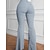 abordables Pantalons Femme-Femme Pantalon évasé Pantalon Polyester Taille haute Toute la longueur Bleu Printemps, Août, Hiver, Eté