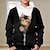 billiga Huvtröjor och sweatshirts-Pojkar 3D Katt Huvtröja Pullover Långärmad 3D-tryck Vår Höst Mode Streetwear Häftig Polyester Barn 3-12 år Huva Utomhus Ledigt Dagligen Normal