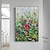 ieftine Picturi Florale/Botanice-mintura lucrat manual cu textură groasă picturi în ulei cu flori abstracte pe pânză decor de artă de perete imagine modernă pentru decor interior pictură rulată fără rame neîntinsă