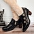 Χαμηλού Κόστους Γυναικεία Τακούνια-Γυναικεία Τακούνια Γόβες Οξφόρδη Bullock Παπούτσια Χειροποίητα Παπούτσια Vintage παπούτσια Πάρτι Ημέρα του Αγίου Βαλεντίνου Καθημερινά Αγκράφα Τακούνι Κώνος Τακούνι φαντασίας Στρογγυλή Μύτη