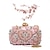 cheap Wedding &amp; Party-Women&#039;s Evening Bag and Pearl Floral Headpiece Set Clutch Bags Polyester for Evening Bridal Wedding Party with Pearls Crystals Durable Black Pink