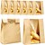 cheap Bakeware-50 Pack Kraft Sourdough Bread Bags with Thank You Stickers,Large Paper Bakery Bags with Clear Window for Homemade Bread, Baked Food Packaging Storage,Bread Bags