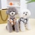 cheap Dog Clothes-Dog Cat Jumpsuit Bear Adorable Cartoon Dailywear Casual Daily Winter Dog Clothes Puppy Clothes Dog Outfits Breathable Black Brown Costume for Girl and Boy Dog Cotton XS S M L XL
