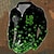 Χαμηλού Κόστους τρισδιάστατο πόλο με φερμουάρ-Τετράφυλλο τριφύλλι Ανδρικά Καθημερινό 3D Στάμπα Φανέλα POLO Zip Polo ΕΞΩΤΕΡΙΚΟΥ ΧΩΡΟΥ Καθημερινά Streetwear Αγ. Πατρίκιος Πουκάμισο Πικέ Πόλο Μακρυμάνικο Απορρίπτω Φερμουάρ Μπλουζάκια πόλο