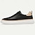 abordables Zapatillas de hombre-Hombre Zapatillas de vestir Cuero Piel de vaca italiana de plena flor Antideslizante Cordones Negro Blanco