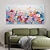 billiga Blom- och växtmålningar-handmålad färgglad blommig oljemålning på duk stor handgjord väggkonst abstrakt 3d blommamålning väggdekor landskapsmålning minimalistisk målning för vardagsrumsinredning