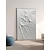 cheap Abstract Paintings-Pure Hand painted Knife Palette Vertical Heavy Textured Abstract Wall Art Handmade Minimalist Modern White 3D texture painting Home Decor Stretched Frame Ready to Hang