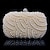 cheap Clutches &amp; Evening Bags-Women&#039;s Clutch Evening Bag PVC Alloy Party Holiday Solid Color Black White Ivory